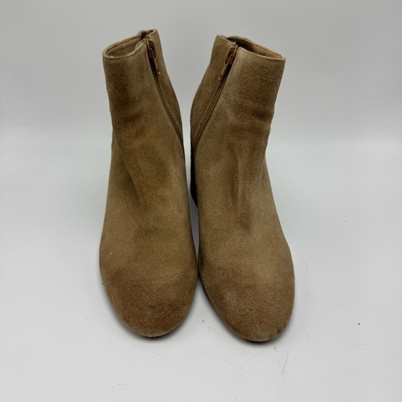 Chocolat Blu Suede Ankle Boot Brown Women’s Size 36/5.5-6 Block Heel Fall Boot - Picture 3 of 12